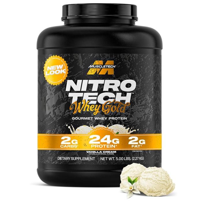 Whey isolate MuscleTech - Nitro-Tech Whey Gold - French Vanilla Cream 2270g