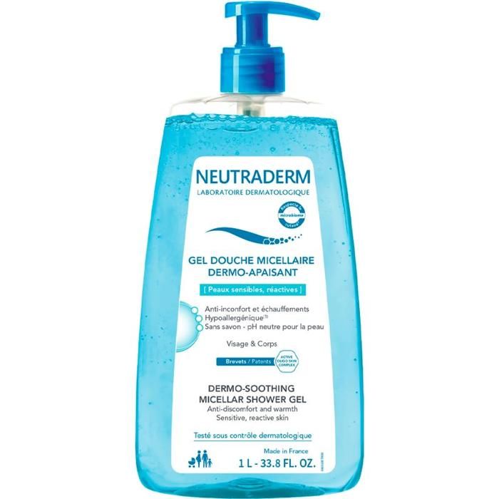 Neutraderm Gel Douche Micellaire -Pompe 1L