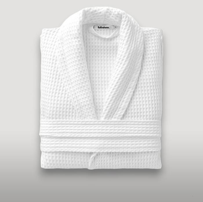 peignoir nid d'abeille cotton premuim XL