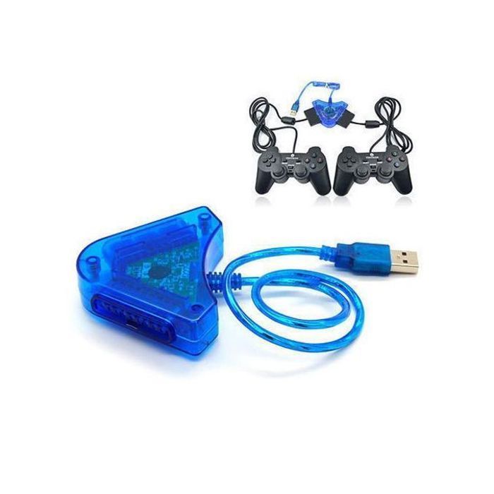Adaptateur USB Double Lecteur Convertisseur Câble PS2
