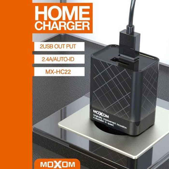Moxom MX-HC22 chargeur haute qualité 2.4A – 2 ports Usb