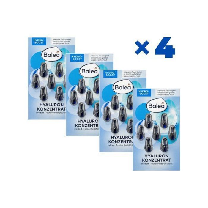 Balea Ampoule Concentré d'acide hyaluronique, 4 Pack de 7 capsules
