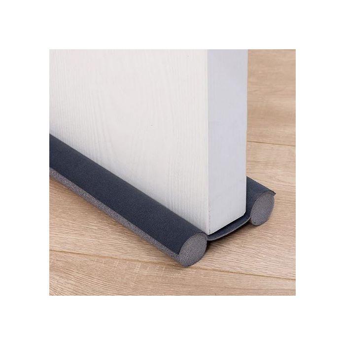 Bas de porte double isolant,Boudin protection contre courants d'air Noir