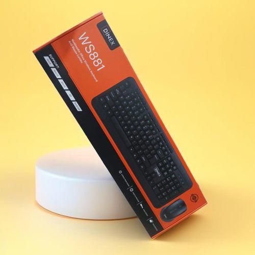 DINEX WS881 – Clavier & Souris Sans Fil 2,4 GHz