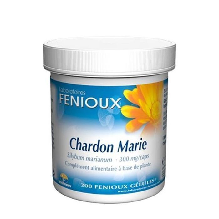 Complément alimentaire - Fenioux - Chardon Marie - 300mg - 200 gélules - Détoxification du foie