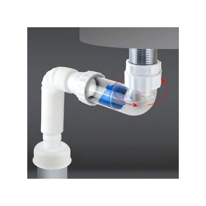 Kit de vidange avec tube et crépine système de drainage pratique pour lavabo