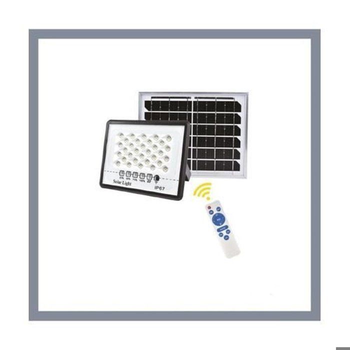 Projecteur Solaire LED - VLIGHT - Floride+ - 200W - 6500K - Télécommande - Extérieur
