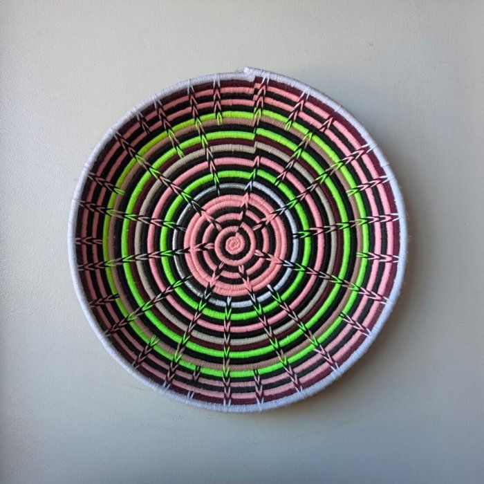 Assiette traditionnelle - Tebeg - Panier marocain - Osier - 43 cm - Décoration murale