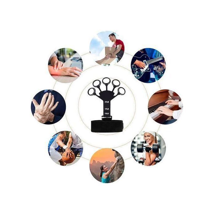 Pince à doigt en silicone Exerciseur,poignées recyclables,renforcement des mains