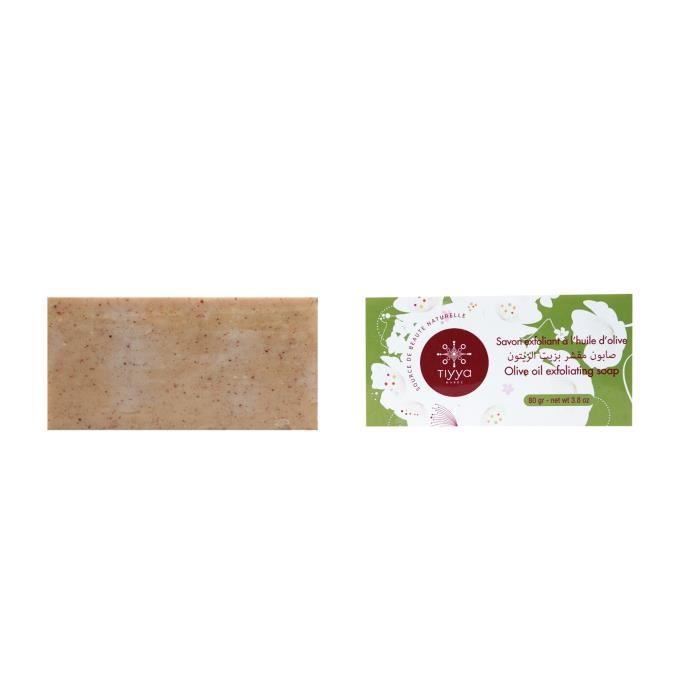 Savon exfoliant olive - 80 gr - Tiyya