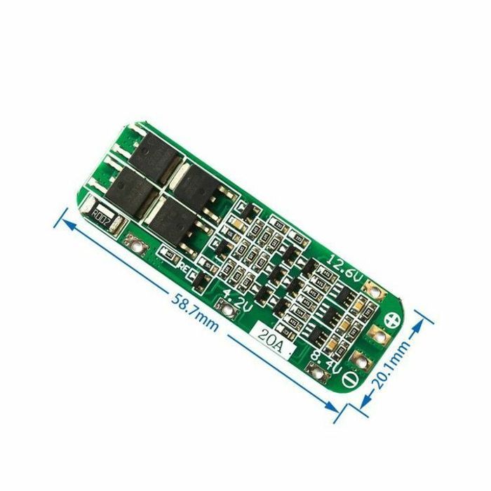 Carte de protection de batterie de chargeur Li-ion et Lithium,perceuse BMS 18650 et moteur, effet rehaussement/équilibre,BMS 3S 20A