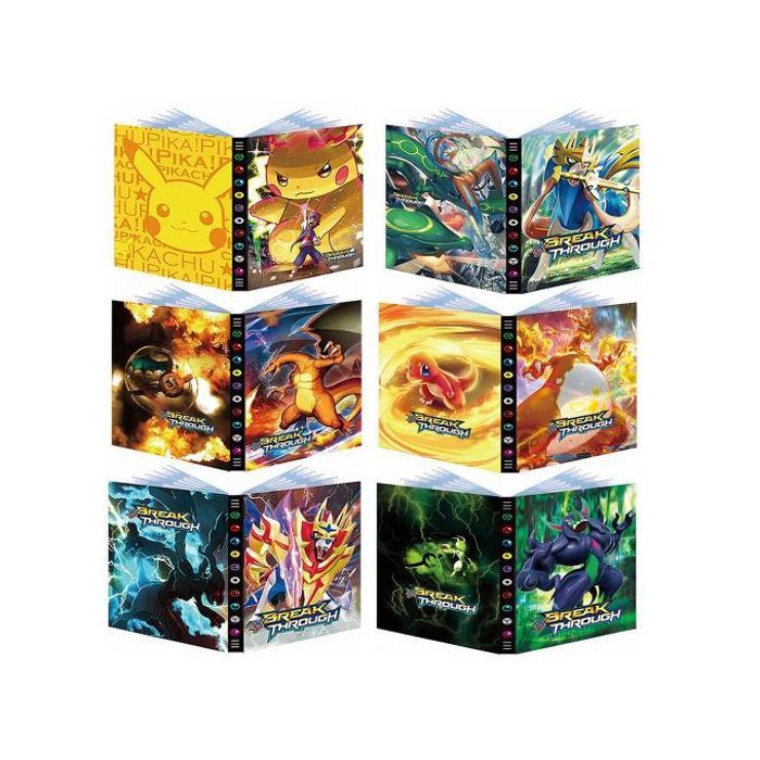 Grand album cahier range cartes pokemon, yugioh ou uno 52 cm, 432 cartes