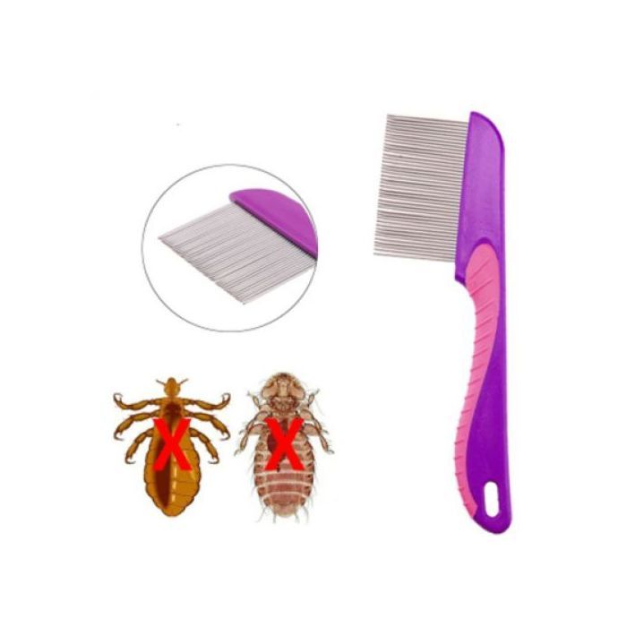 Peigne anti-poux manuel efficace en acier inoxydable + plastique