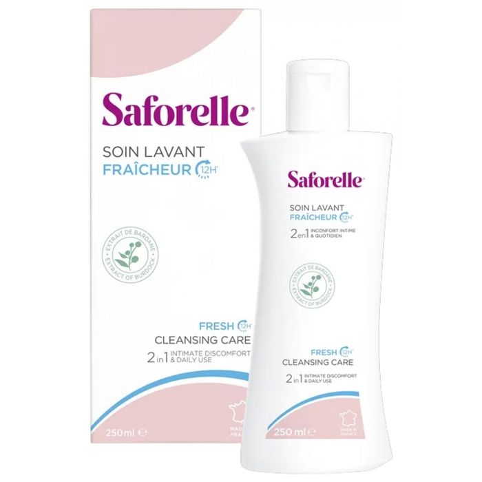 Soin Lavant - Saforelle - Fraîcheur 12h - 250ml - Hypoallergénique - Usage quotidien