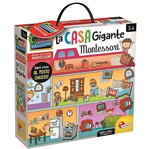 Jeu éducatif - LISCIANI GIOCHI - LA CASA GÉANT 85644 - Dextérité - Silhouettes auto-correctrices - 3 ans et plus