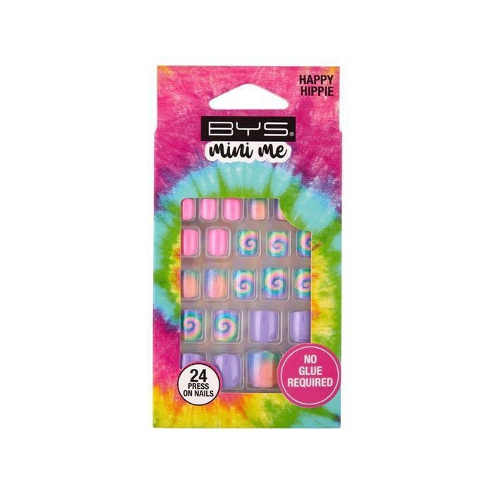 Faux ongles - BYS - Mini Me Nails - 24 pièces - Multicolore - Design varié