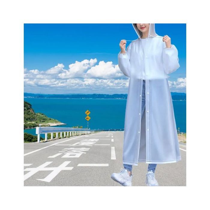 Poncho de pluie - Non spécifié - Transparent - Imperméable - Écologique - Pliable