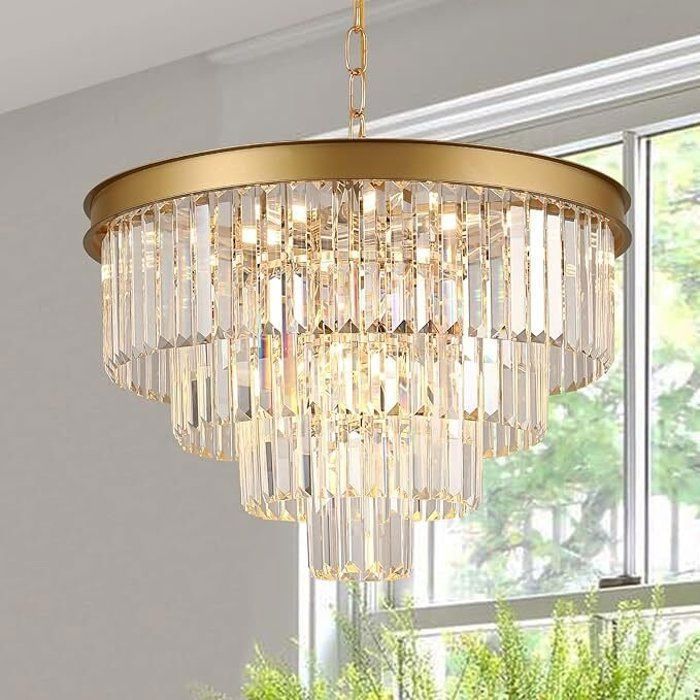 Lustre - Infinitum - Moderne - Cristal - Doré - 3 ampoules E27