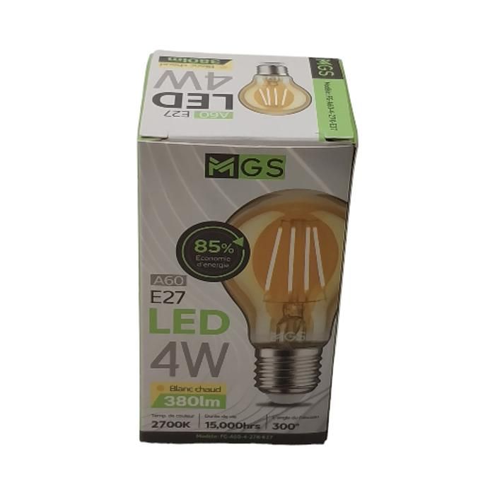 AMPOULE LED GOLD  A60 4W E27 MGS