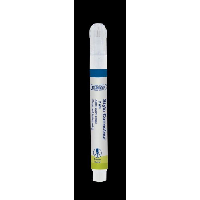 Stylo correcteur 7ml, pointe metal.en blister