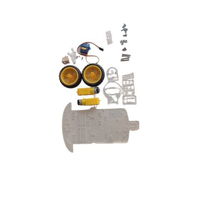 Smart car chassis 2WD bottom acrylic plate 2 wheel