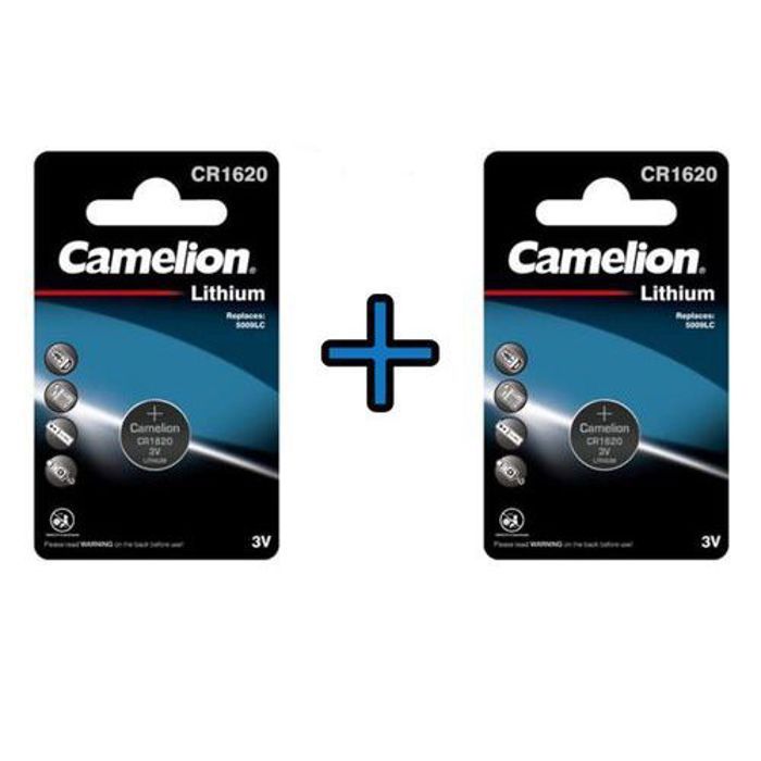 BLISTER 2 PILES CR1620 3V LITHIUM CAMELION