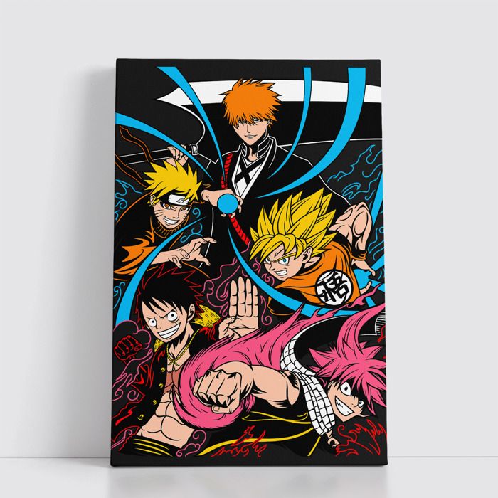 Tableau decoratif sur Toile 25x40 cm Anime attack on titan - one piece - Naruto - death note - Jujutsu Kaisen - Spy x Family 448