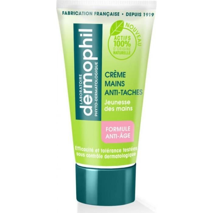 Crème mains - DERMOPHIL - Anti-tâches - Formule anti-âge - 75ml - Sans parabène