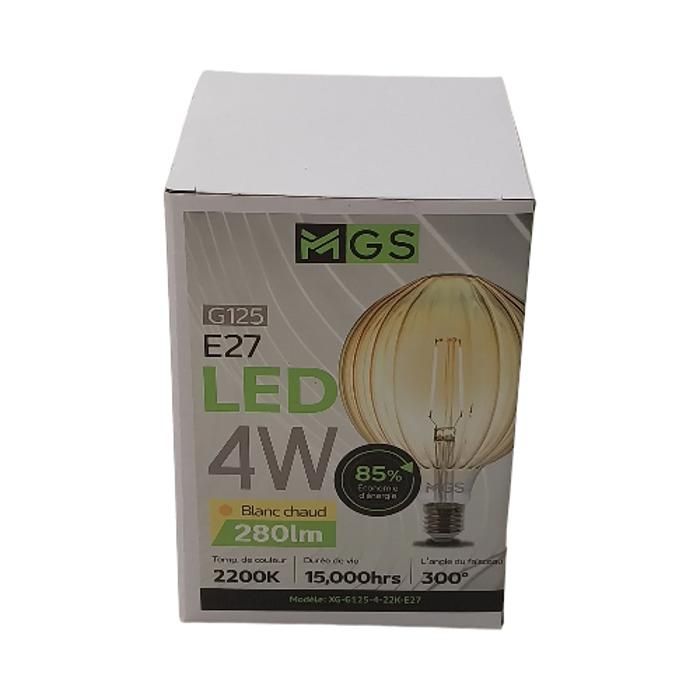 AMPOULE LED GLOBAL G125 4W E27 MGS