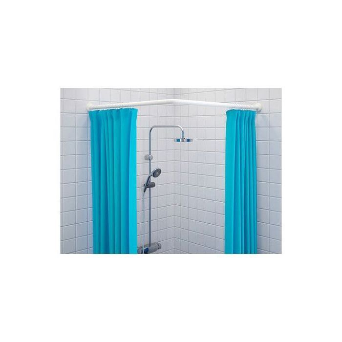 Tringles à rideaux extensibles rotatives en aluminium 2 pièces