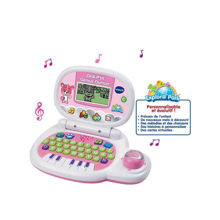 Ordi P'tit Genius Ourson rose - Vtech
