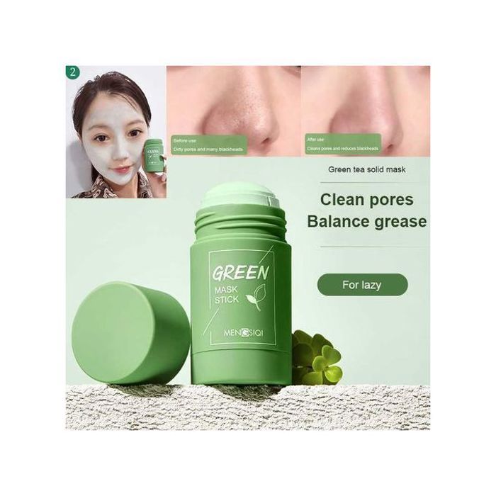 Green Tea masque de nettoyage solide et de contrôle d'huile de thé vert pour le visage