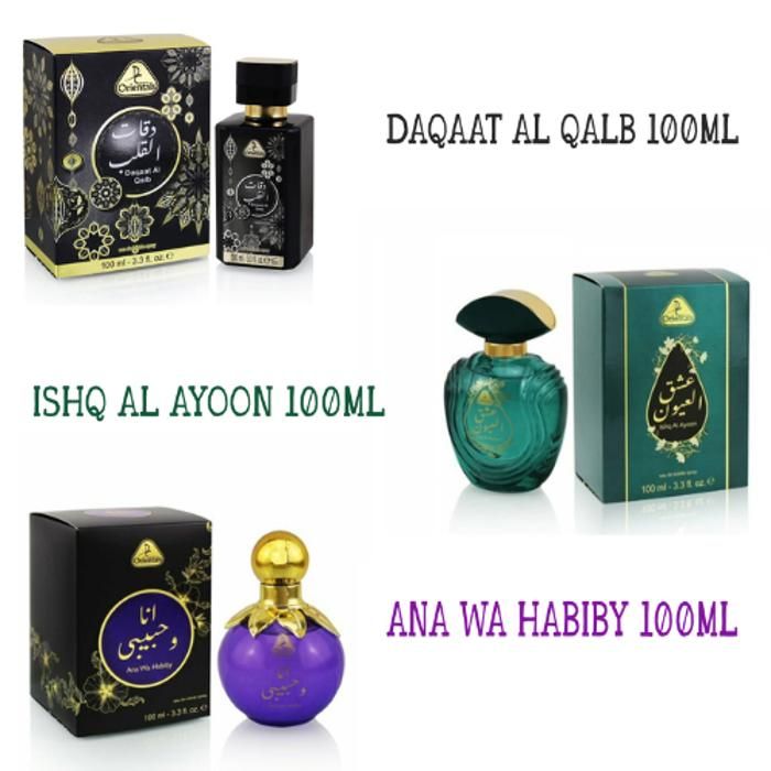 Pack Eau de Toilette Unisex - 3 Flacons 100ml - Floral - Oriental - Élégant