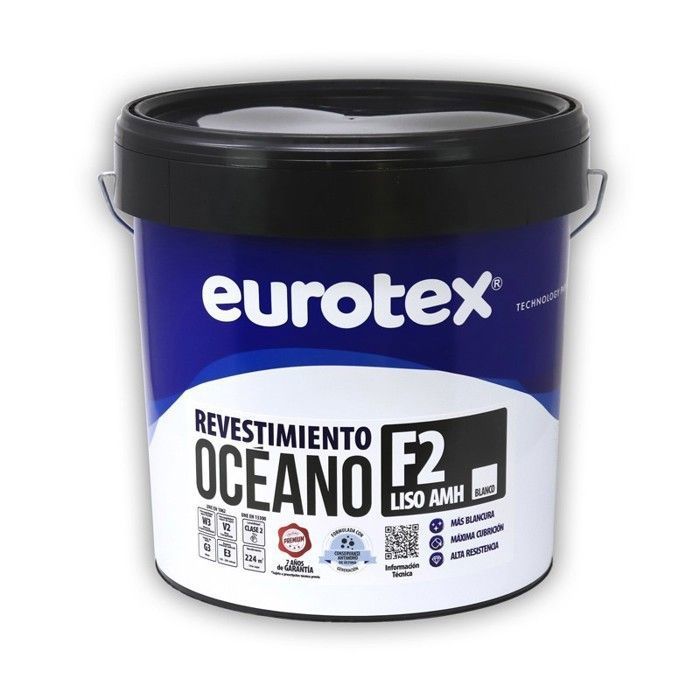 Peinture - EUROTEX - OCEANO - Anti-moisissure - 5KG - Mat Blanc - Acrylique