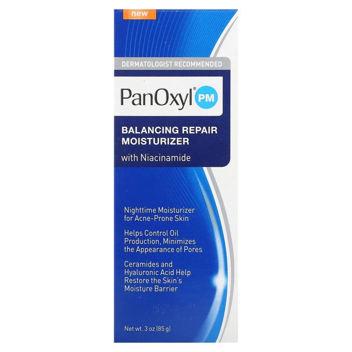 PanOxyl PM, Hydratant réparateur équilibrant à la niacinamide, 85 g - Made in Usa