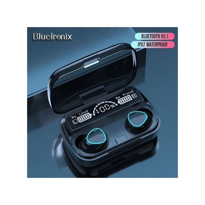 TWS M10 Écouteurs Bluetooth sans fil - Noir - Bluetooth 5.1, Son Stéréo 9D, Réduction de Bruit CVC8.0