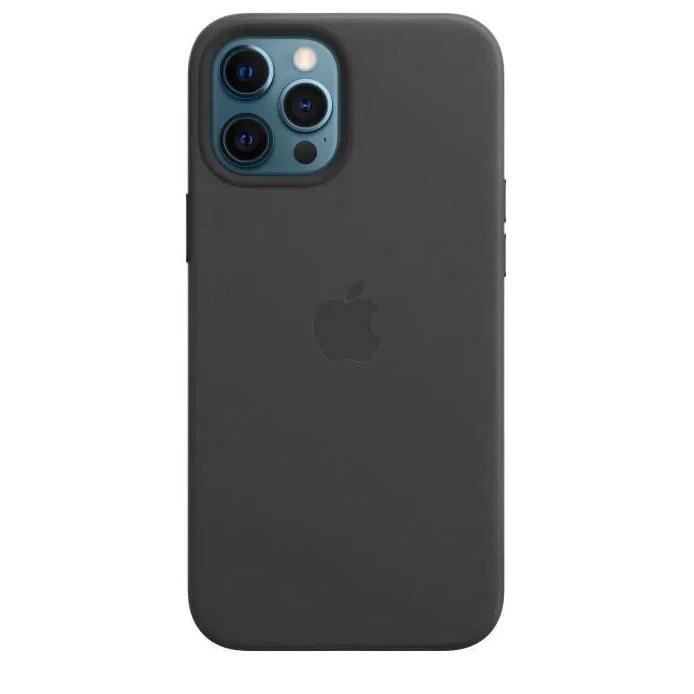 APPLE iPhone 12 Pro Max Coque en cuir avec MagSafe - Noir
