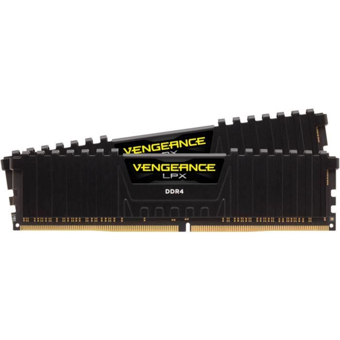 RAM-minne - CORSAIR - Vengeance LPX DDR4 - 16GB 2x8GB DIMM - 3200 MHz - 1,35V - Svart (CMK16GX4M2E3200C)