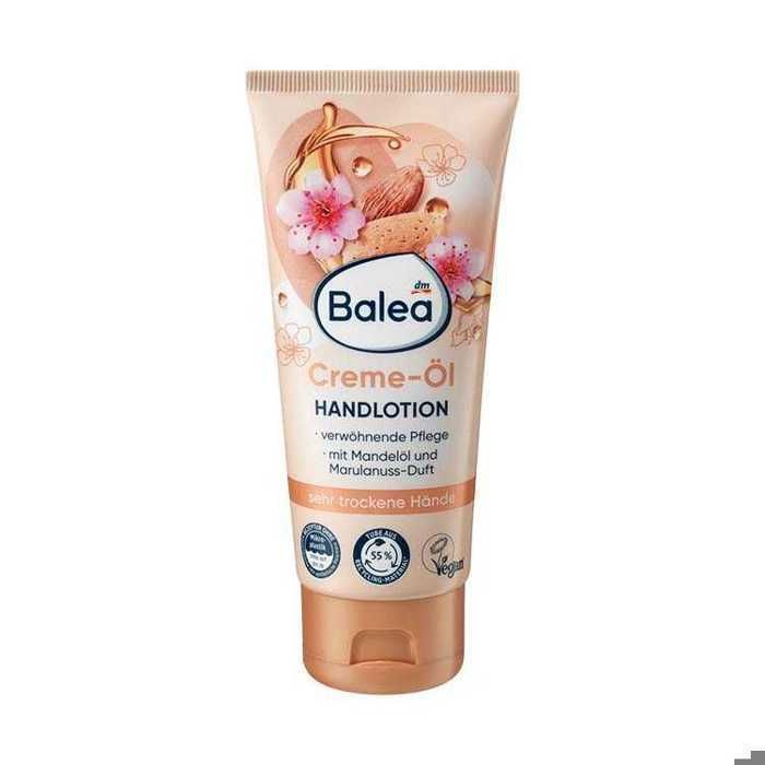 Lotion Crème-Huile pour les Mains - BALEA - 100 ml - Huile d'Amande - Beurre de Karité - Vegan