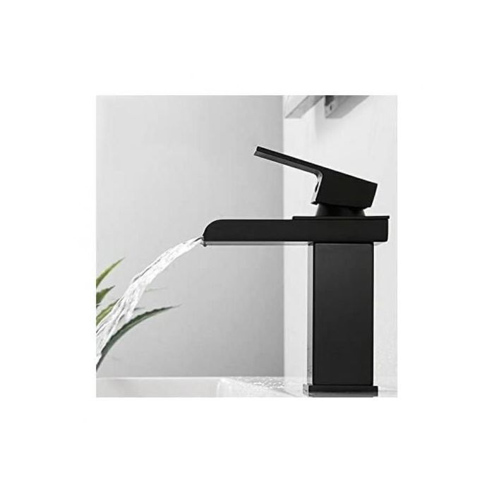 Mitigeur Cascade Noir pour Lavabo