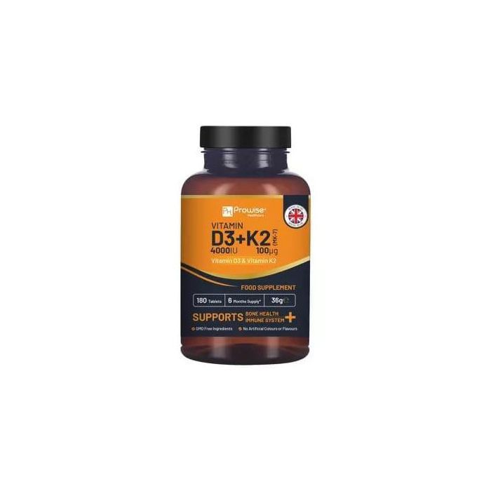 Prowise Healthcare Vitamine D3 4000IU & K2 MK7 100µg - soutien immunitaire,