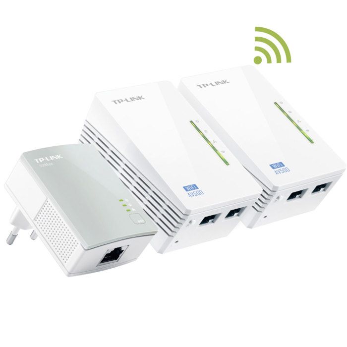 Kit de démarrage CPL - TP-LINK - TL-WPA4220TKIT - 500 Mbps - Wi-Fi N300 - Étend la couverture