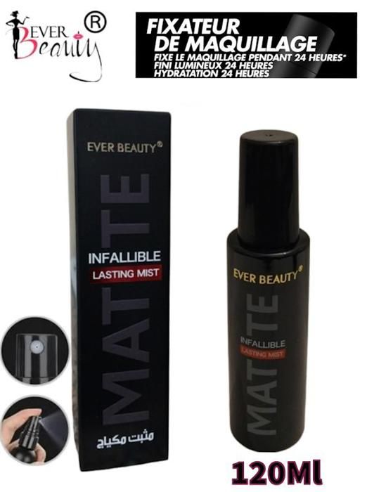 Fixateur de maquillage,Base et Aprés. Fixation et Hydratation 24H .120Ml.
