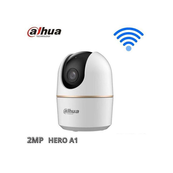 Dahua Caméra de surveillance WiFi 360° Micro-Audio panoramique et inclinaison 2MP (Hero A1)