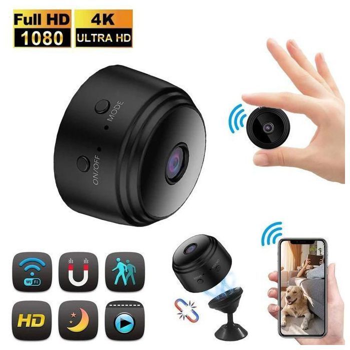 Mini caméra espion wifi HD 1080P, dispositif de sécurité sans fil