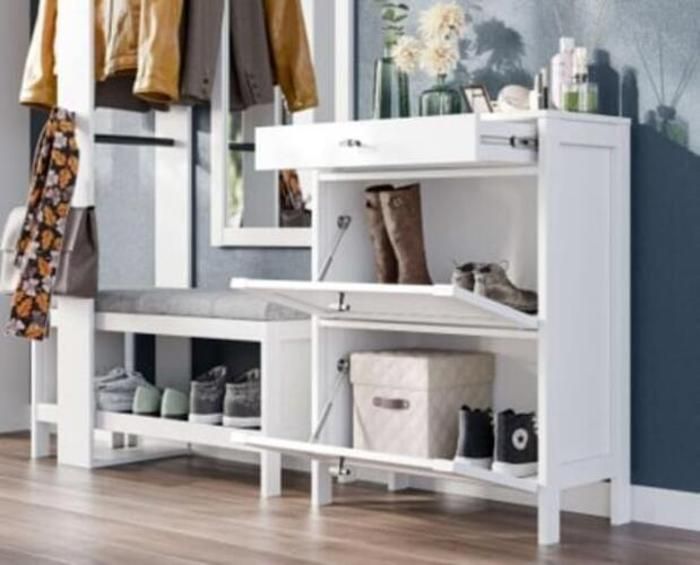 Meuble Rangement chaussures / Bench BLANCO 2