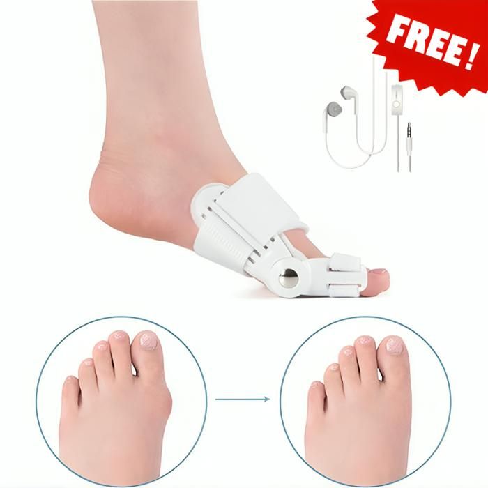 Correcteur d'oignon pour femmes et hommes + écouteur Blanc Gratuit