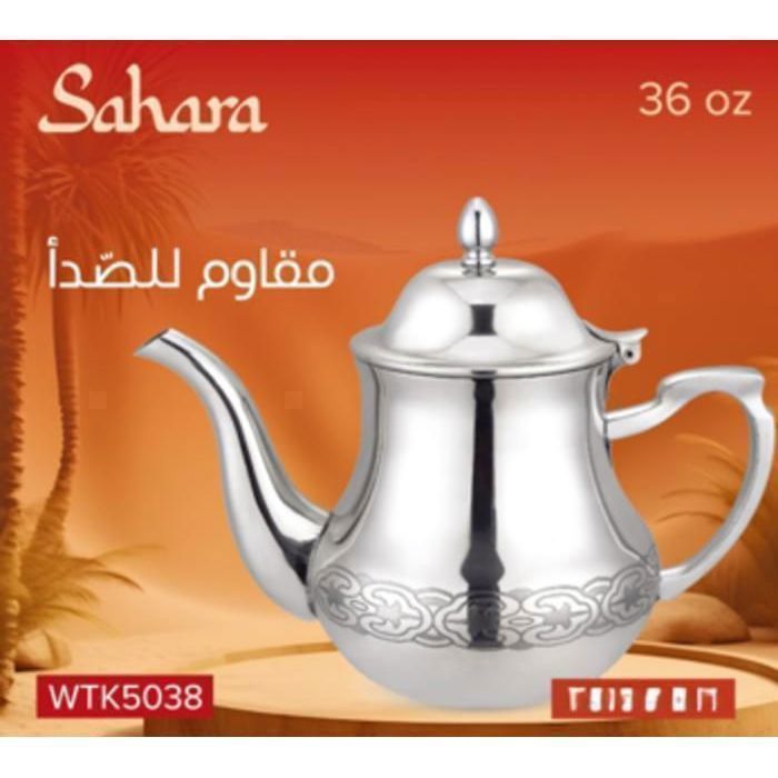 Bouilloire - VENEZIA - Morocco WTK-5038-36 - Capacité 36 oz - Couleur Gris - Élégante et fonctionnelle