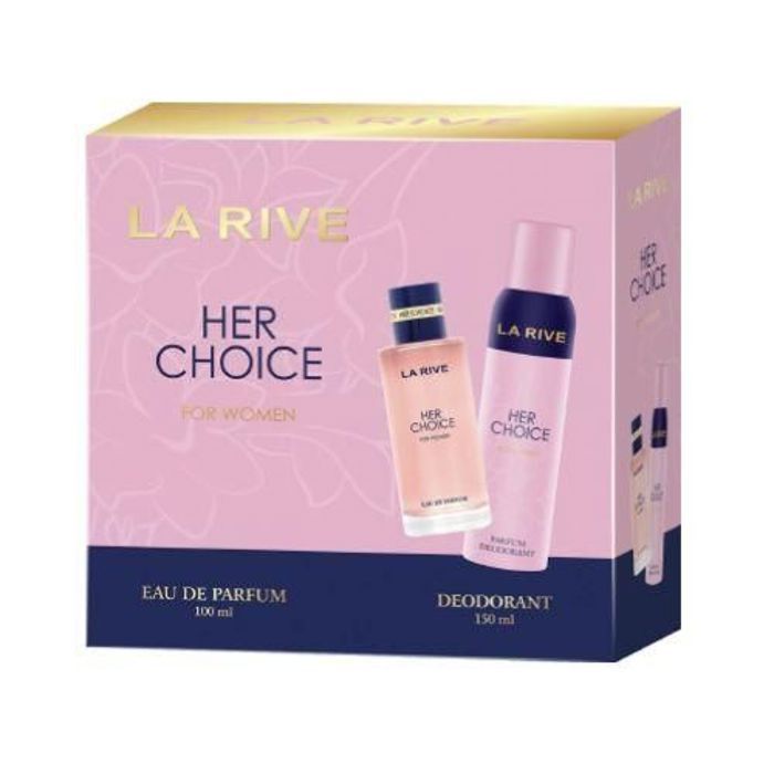 La Rive  Coffret Her choice pour femme Eau de parfum 100 ml Déodorant 150 ml