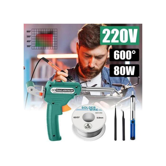 Kit de fer à souder électrique ,pistolet à étain à envoi automatique
